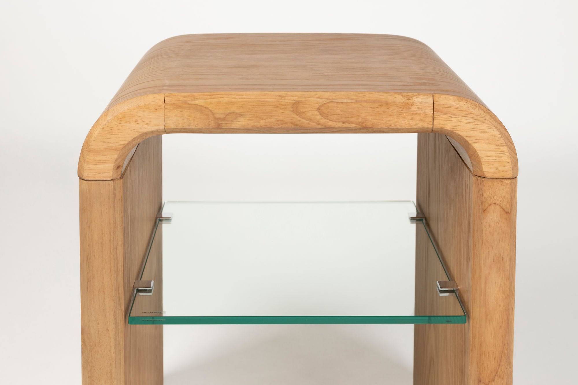 Zuiver Brave Curved Natural Oak Wood Side Table